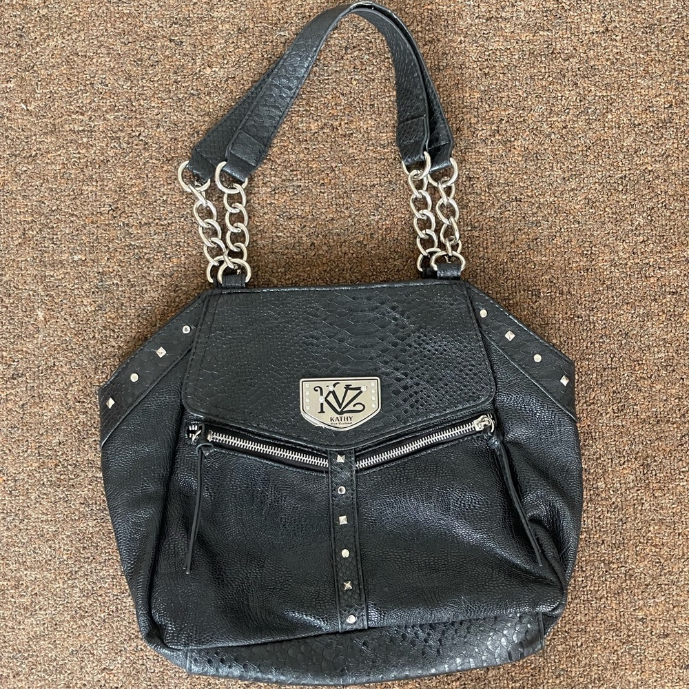 Black Leather Purse